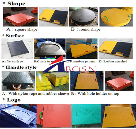 吊车支腿垫板UHMWPE Crane leg pad